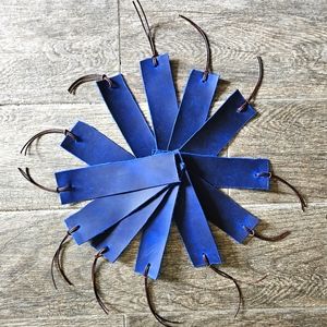 Handmade leather bookmark